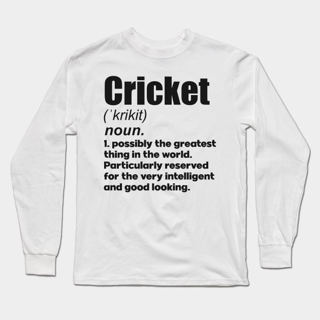 Cricket girl coach gift. Perfect present for mother dad friend him or her Long Sleeve T-Shirt by SerenityByAlex